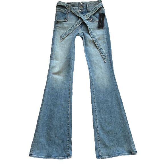 VERONICA BEARD NWT GISELLE EXTRA HIGH RISE SKINNY FLARE Hippie Trendy Chic Boho - Picture 7 of 7